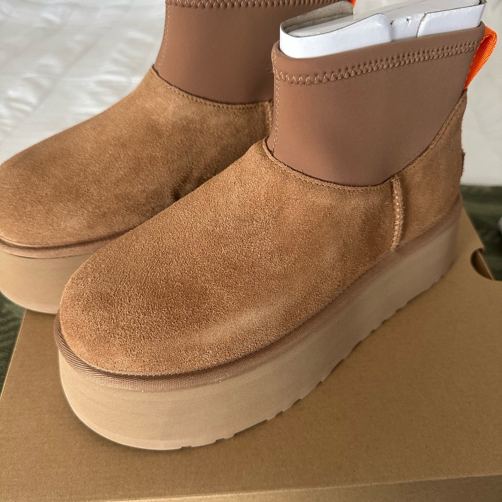 UGG Brown Suede Platform Boots